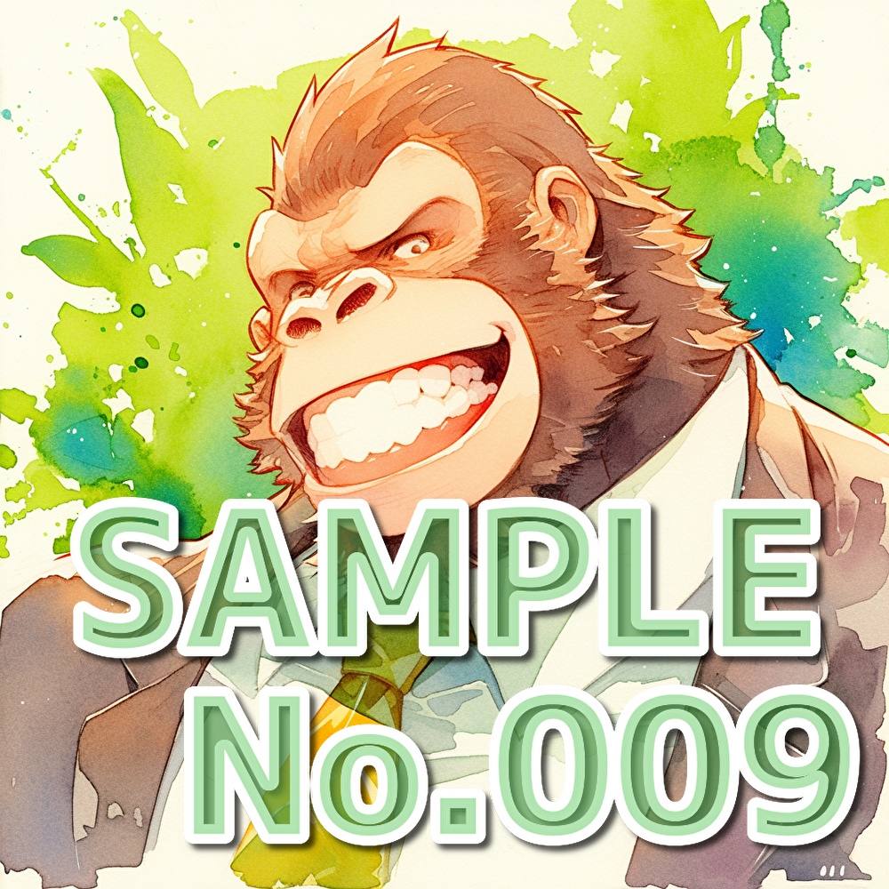 支援者用ゴリライラスト集【全15枚】【AI生成】