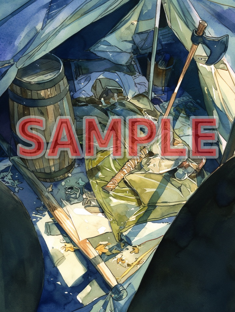 【著作権フリー】キャンプテントイラスト素材集【全65枚】【AI生成】