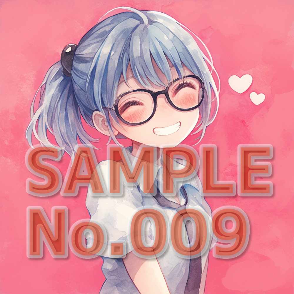 支援者用眼鏡少女イラスト集【全10枚】【AI生成】