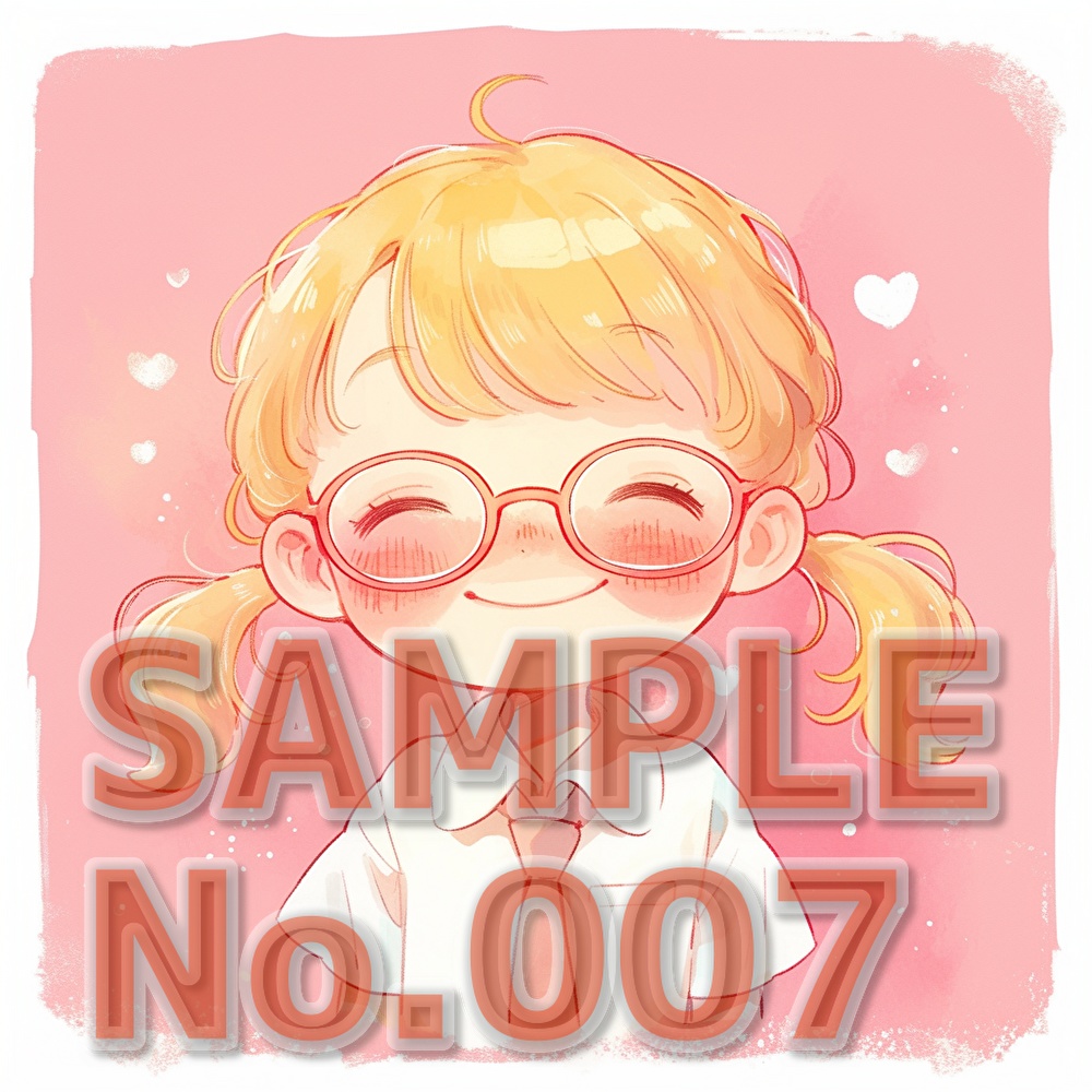 支援者用眼鏡少女イラスト集【全10枚】【AI生成】