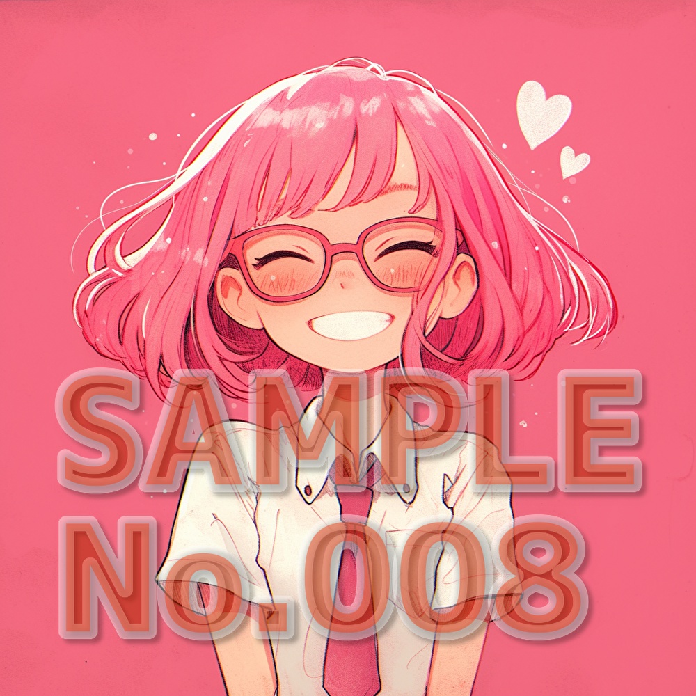 支援者用眼鏡少女イラスト集【全10枚】【AI生成】