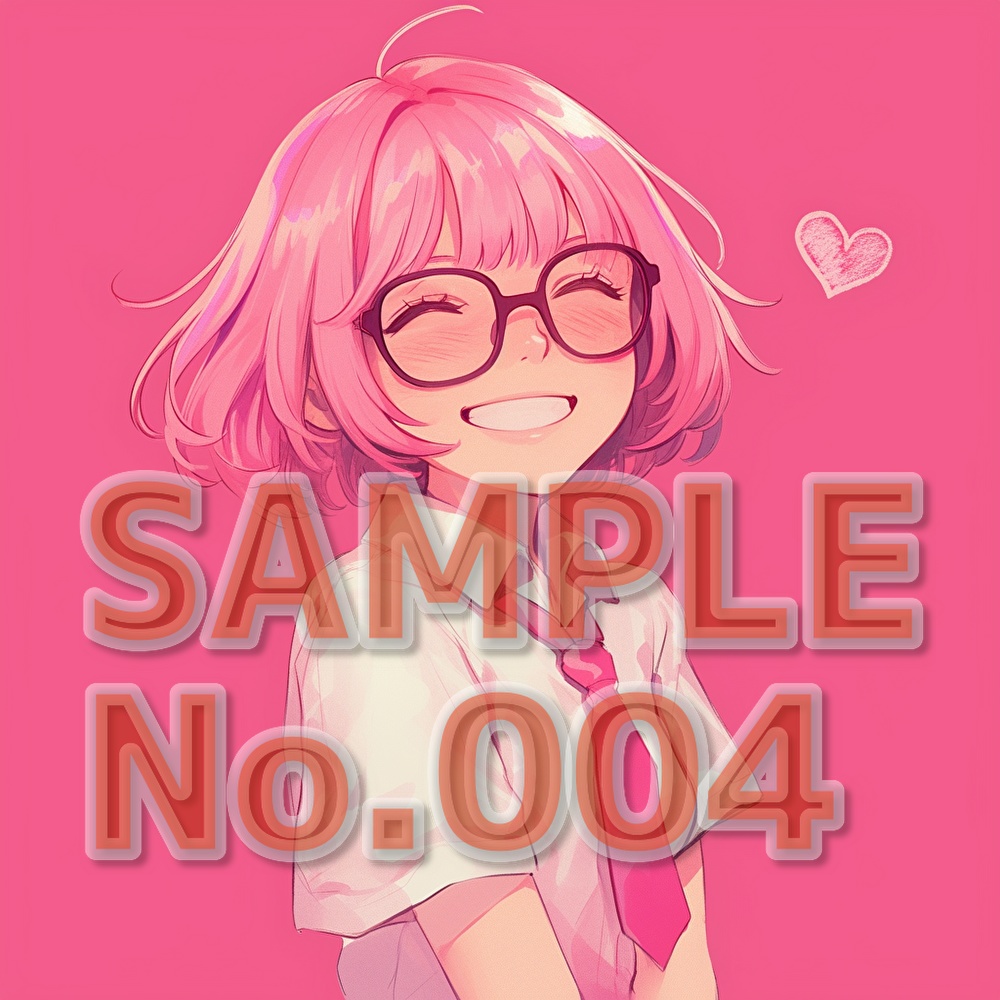 支援者用眼鏡少女イラスト集【全10枚】【AI生成】