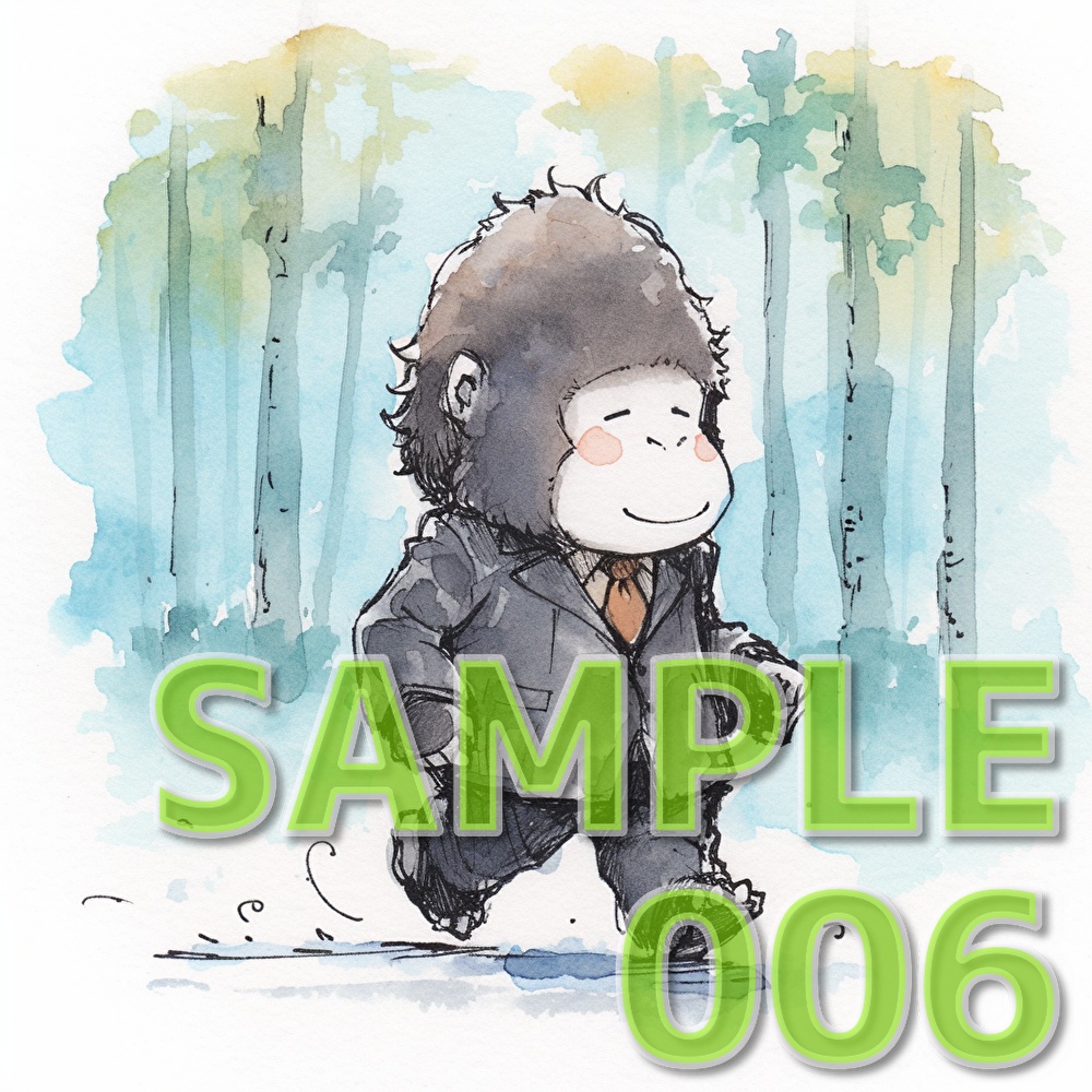 支援者用ゴリライラスト集2【全10枚】【AI生成】