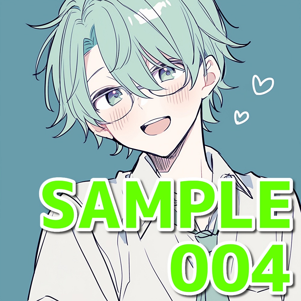 支援者用眼鏡男子アイコン集