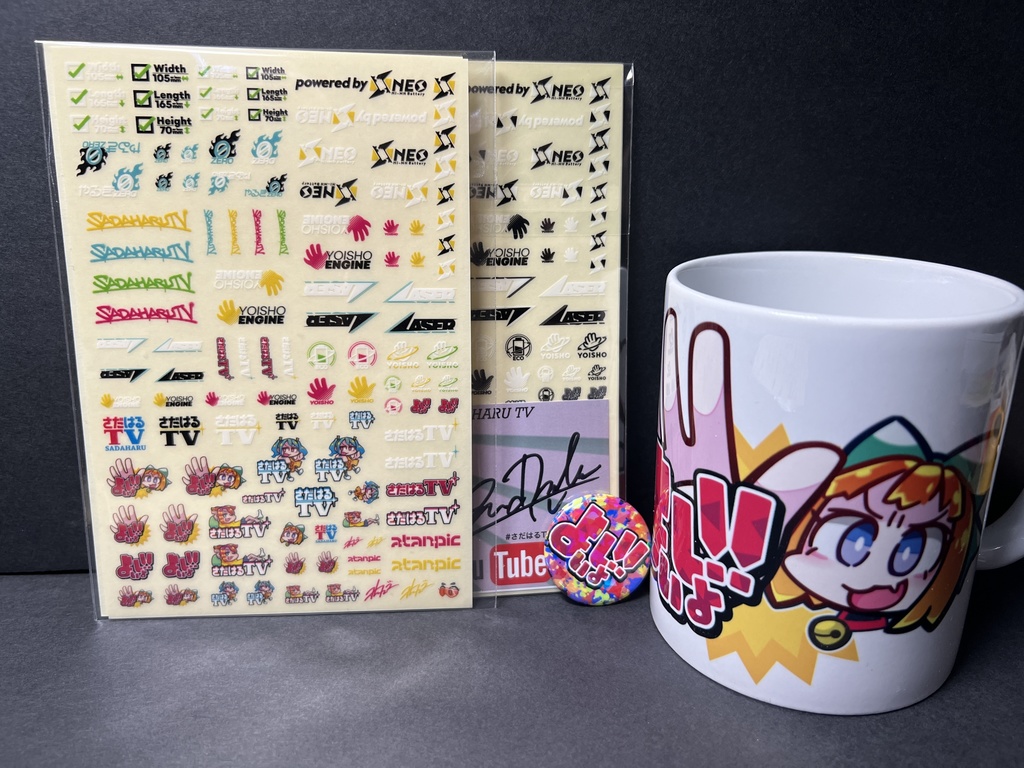 【数量限定】マグカップ+ボディステッカー【缶バッチ付き】