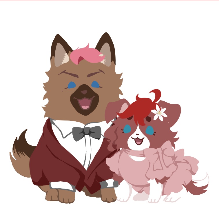 グエスレわんこアクスタ(結婚式Ver)