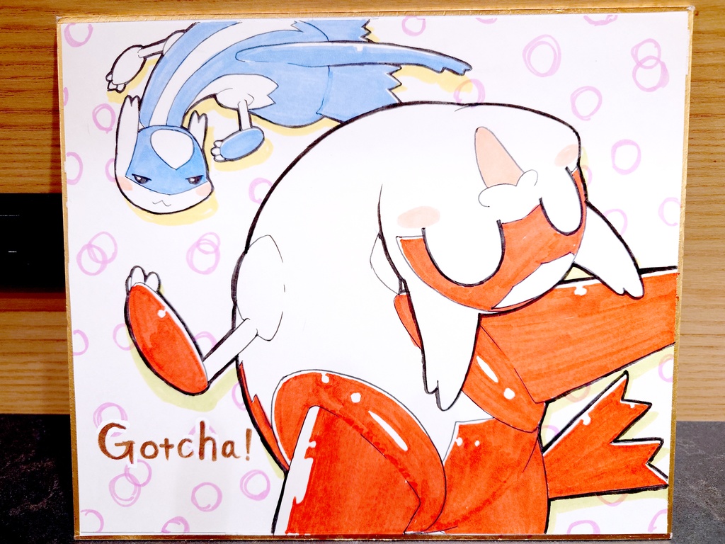 ラティアス＆ラティオス Gotcha！色紙