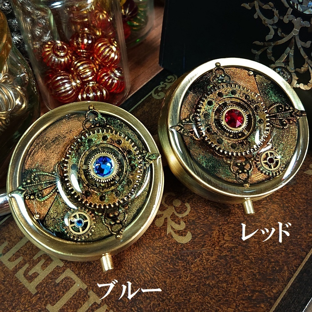 ミラー付き小物入れ