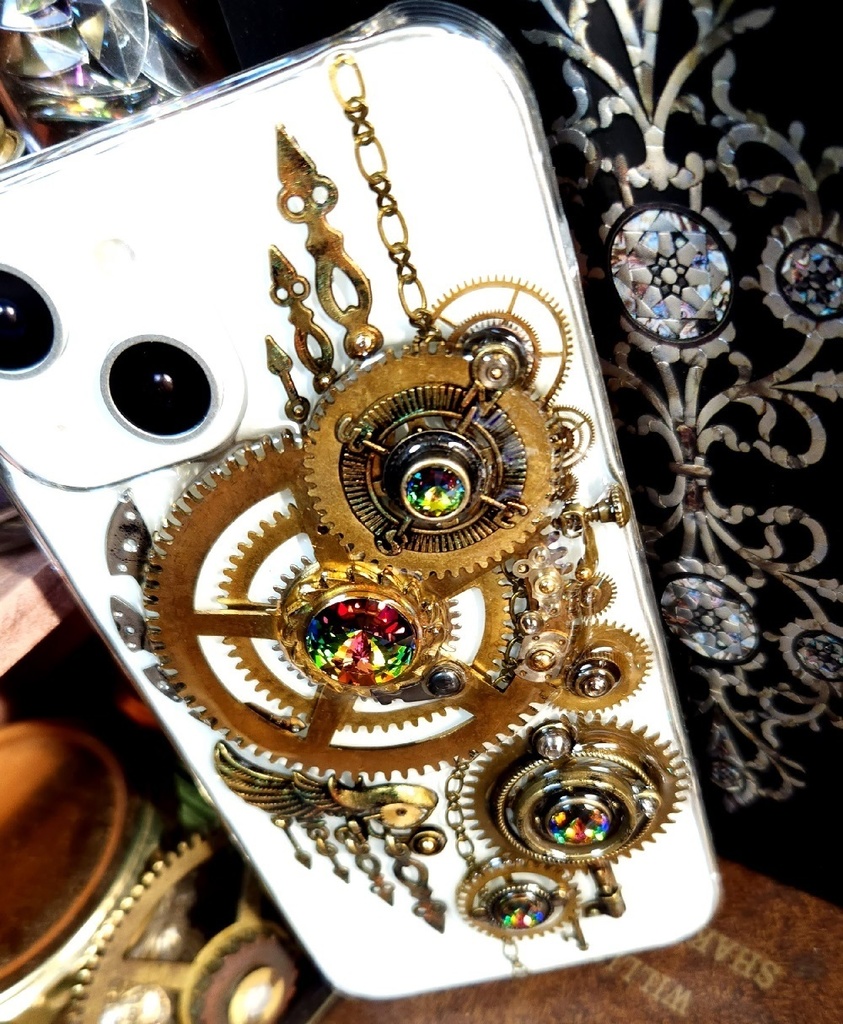 iPhone14スマホケース【Old Gears】