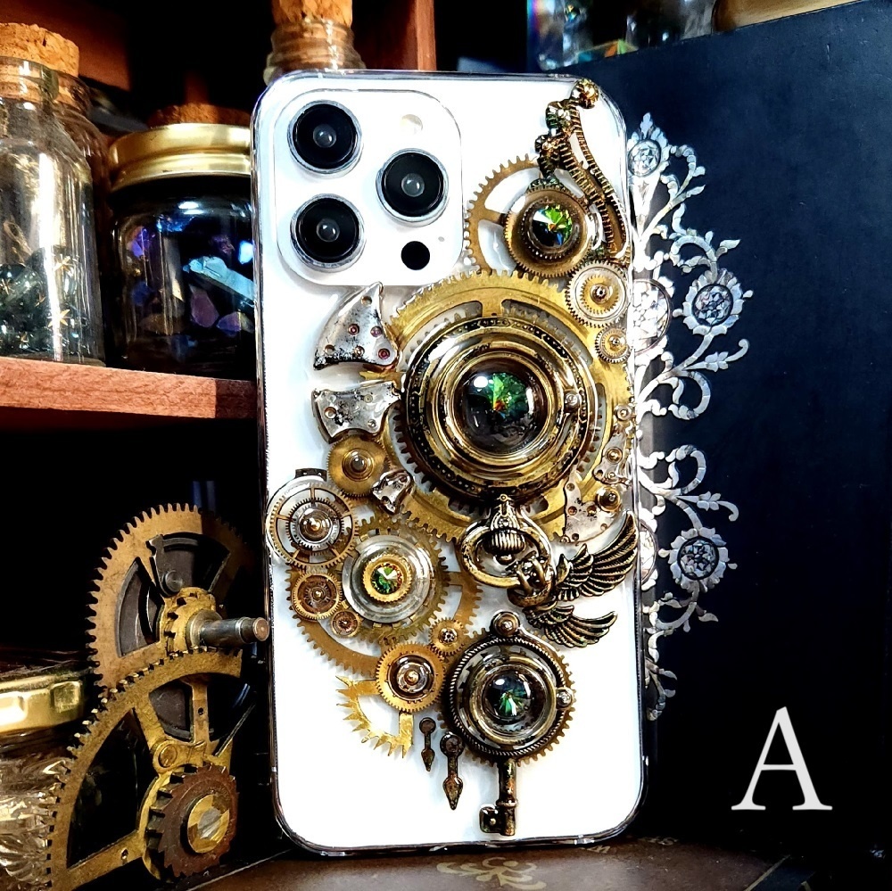 iPhone14ProMaxスマホケース【Old Gears】
