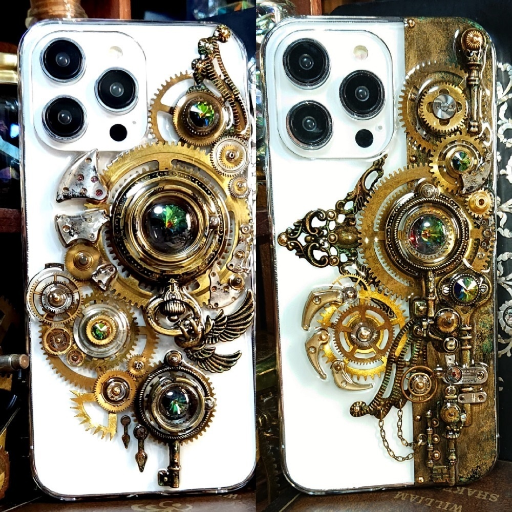 iPhone14ProMaxスマホケース【Old Gears】