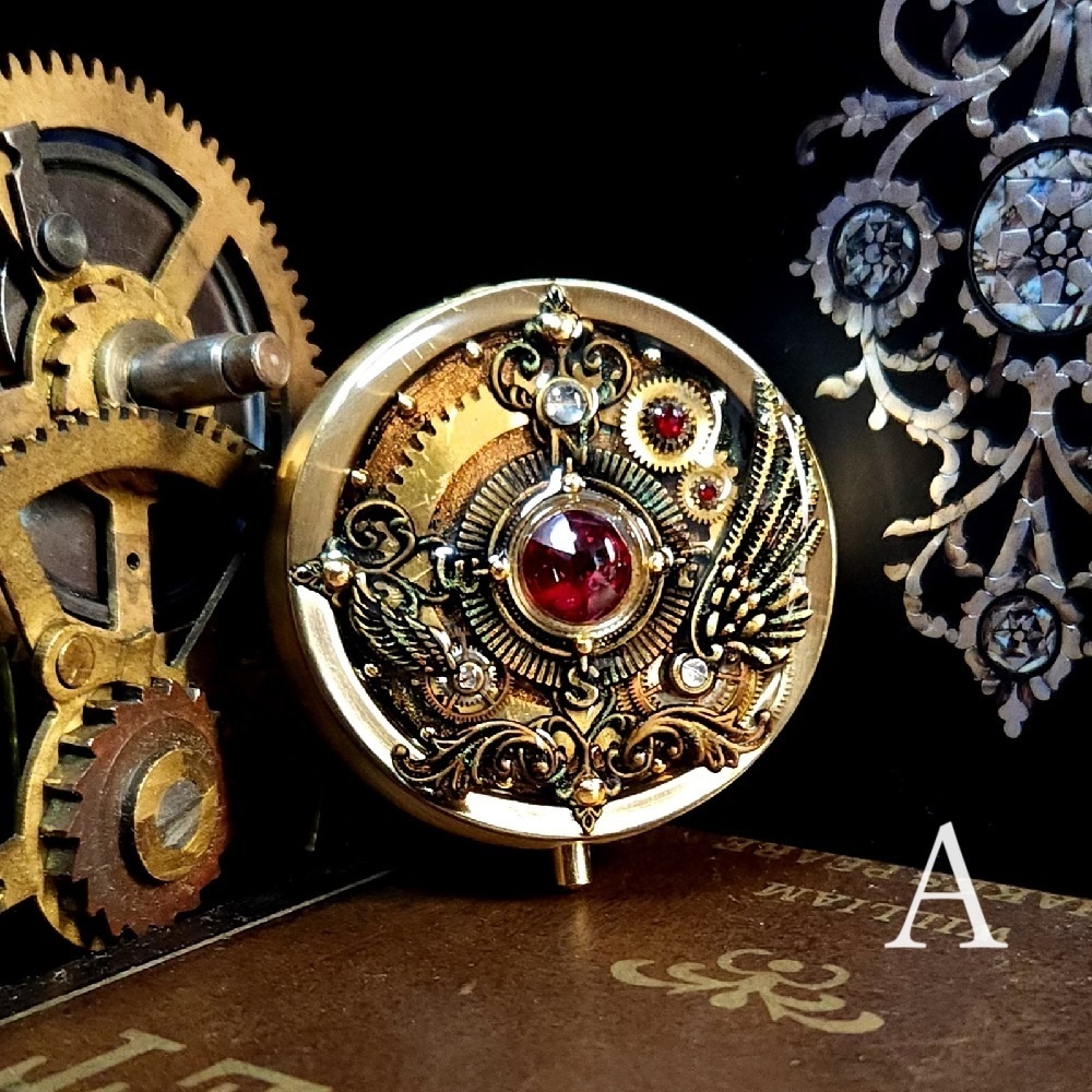 小物入れ(ミラー付)【Old Gears】