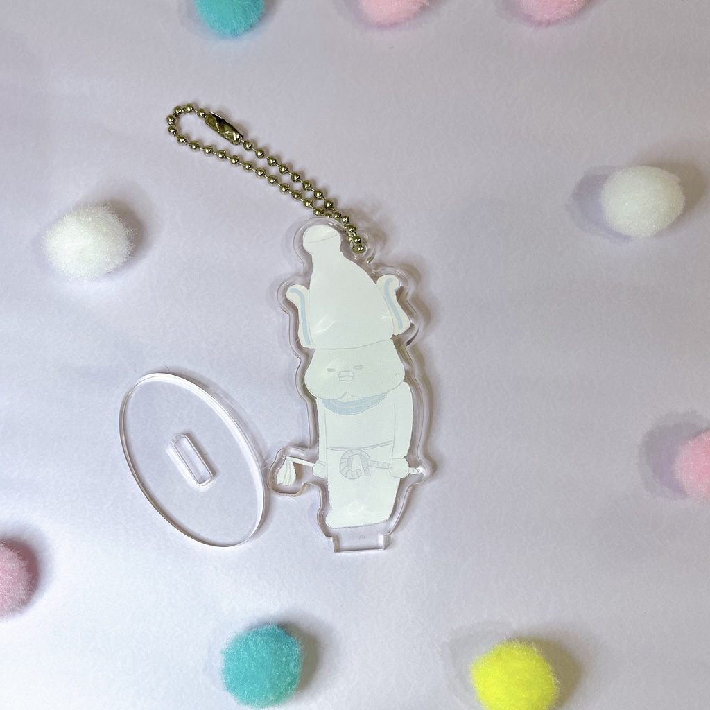 スタンド付きアクリルキーホルダー/おしりす