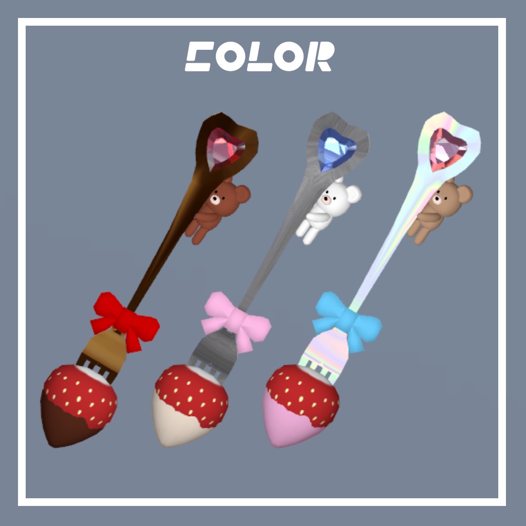 【バレンタイン半額セール!】チョコいちごフォーク