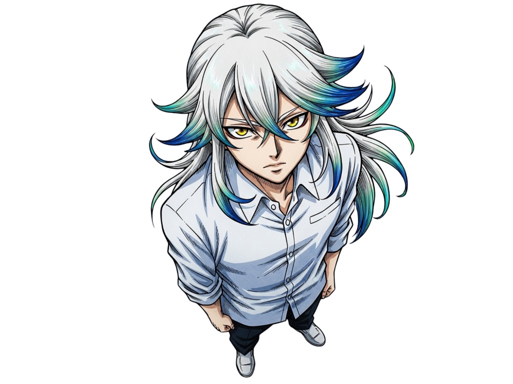 !!無料!! 立ち絵素材 白フチ有無 男性 猫っぽい