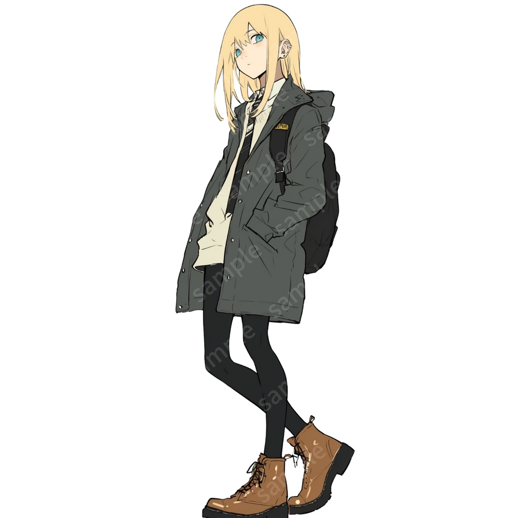 立ち絵素材 3枚セット 女の子