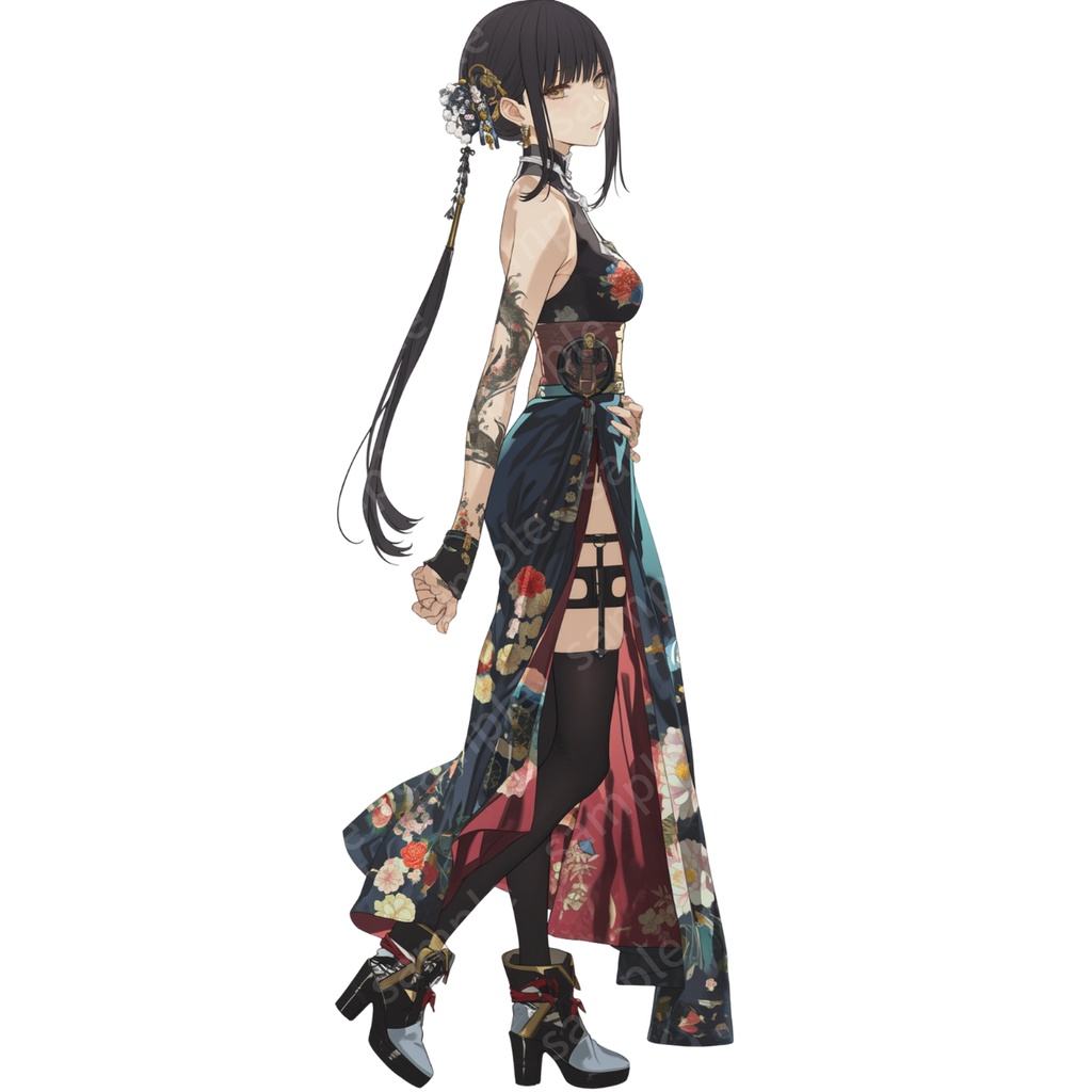 立ち絵素材 3枚セット 女の子