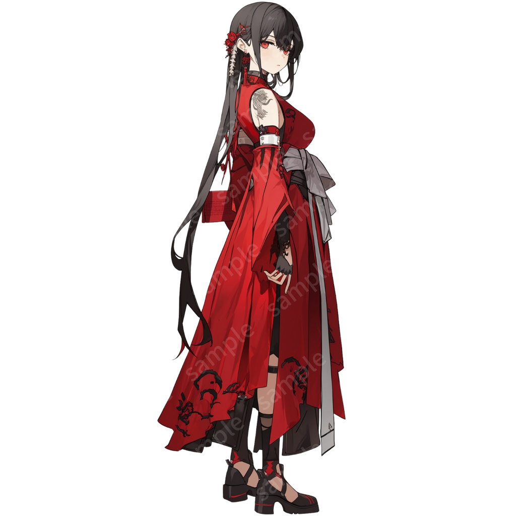 立ち絵素材 3枚セット 女の子