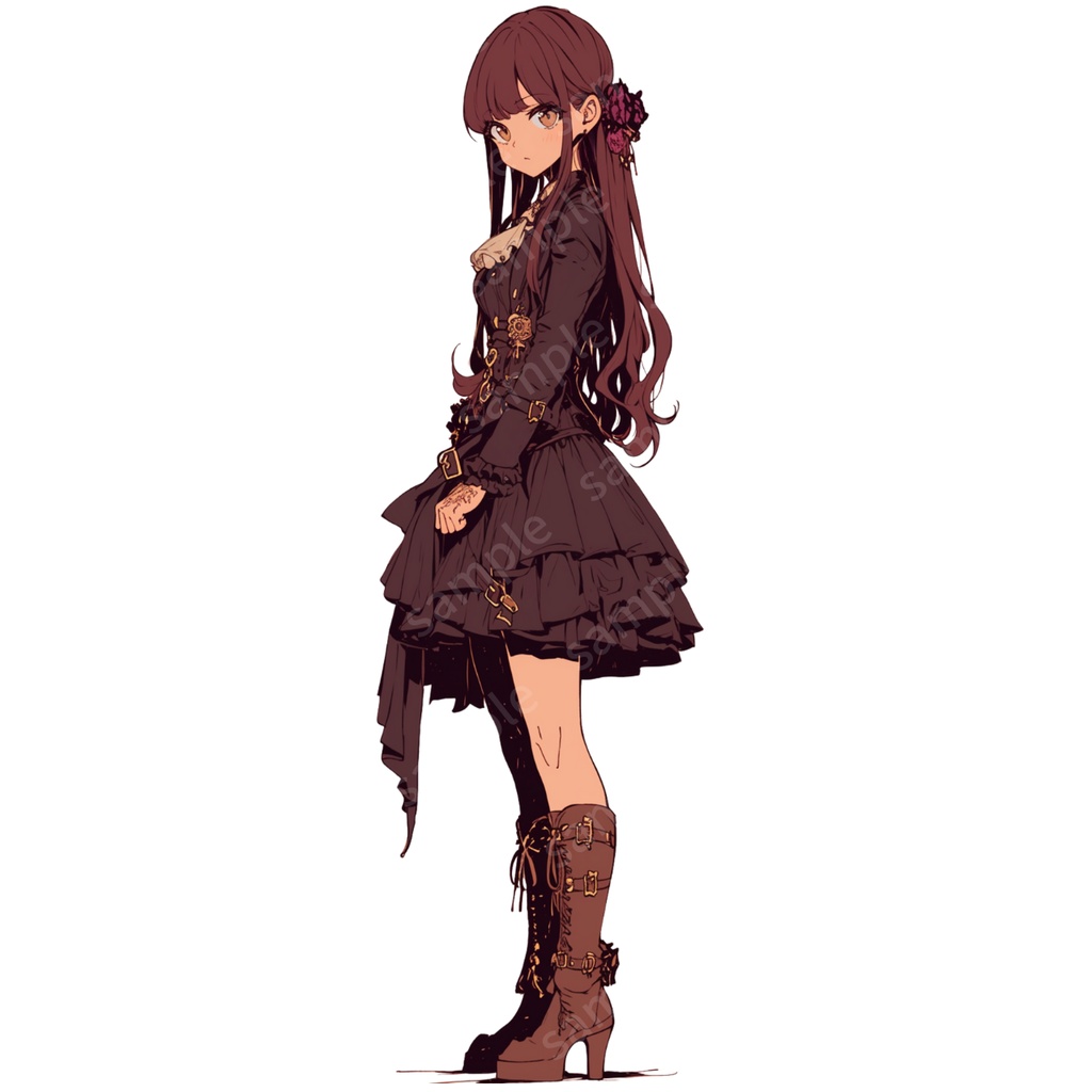 立ち絵素材 3枚セット 女の子