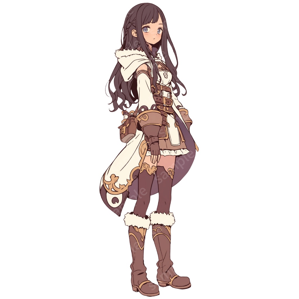 立ち絵素材 3枚セット 女の子