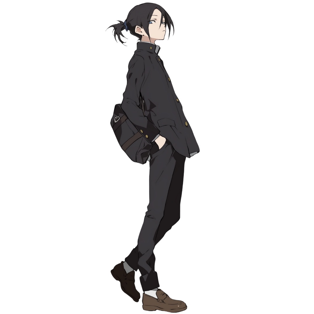 無料配布 立ち絵素材 学生 男の子