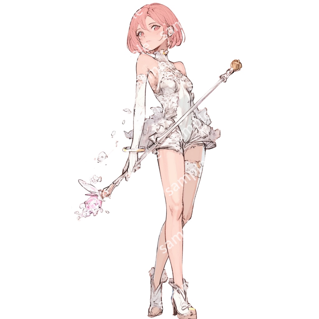 立ち絵素材 魔法少女 3人セット