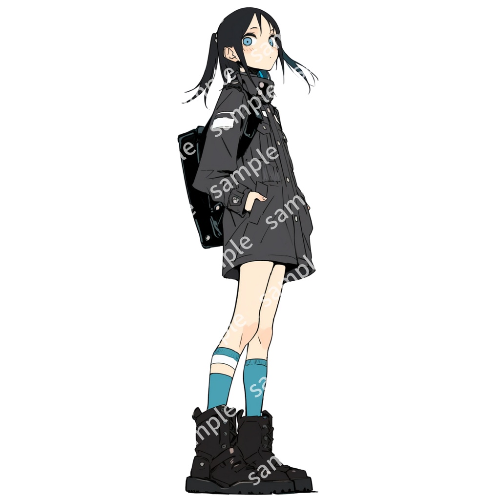 立ち絵素材 3人セット 女の子 学生