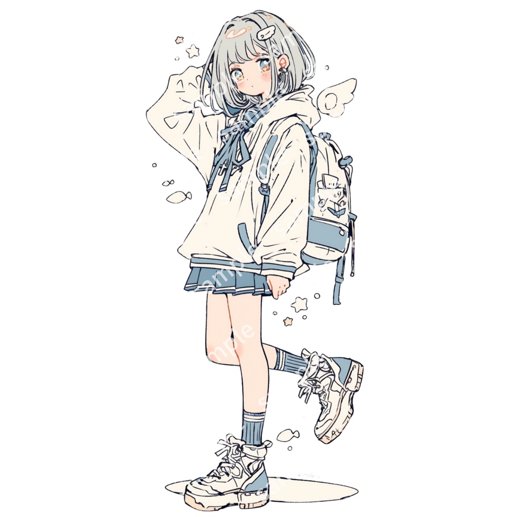 立ち絵素材 3人セット 女の子