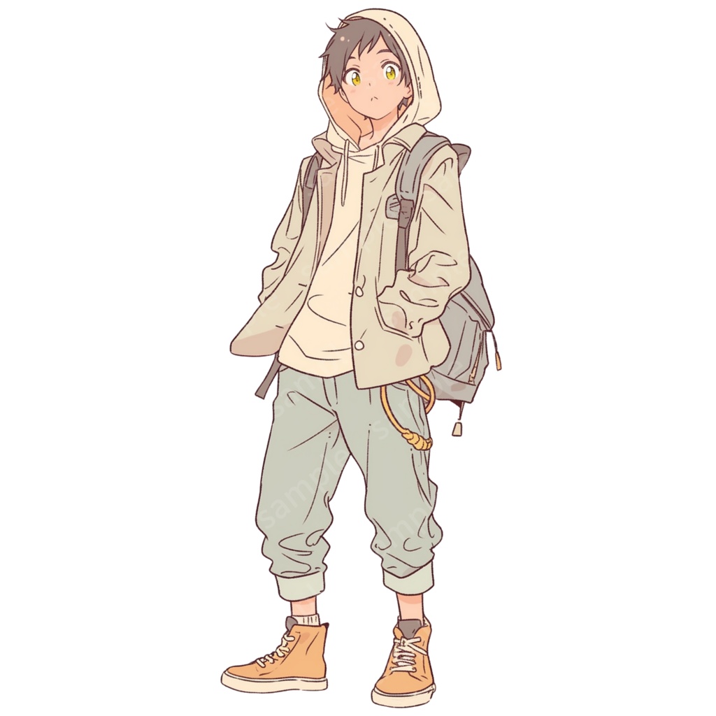 【立ち絵_001】私服の男の子