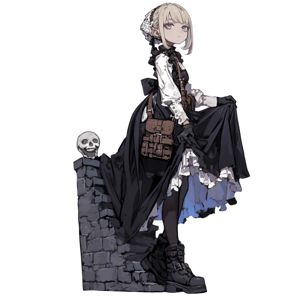 【無料立ち絵_002】魔法使いの女の子 1人