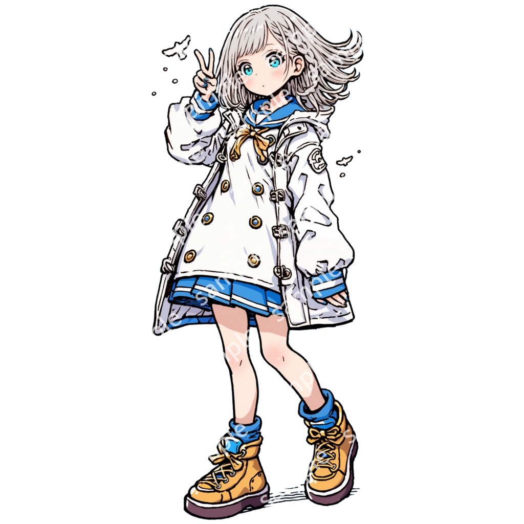 【立ち絵_006】私服の女の子 3人