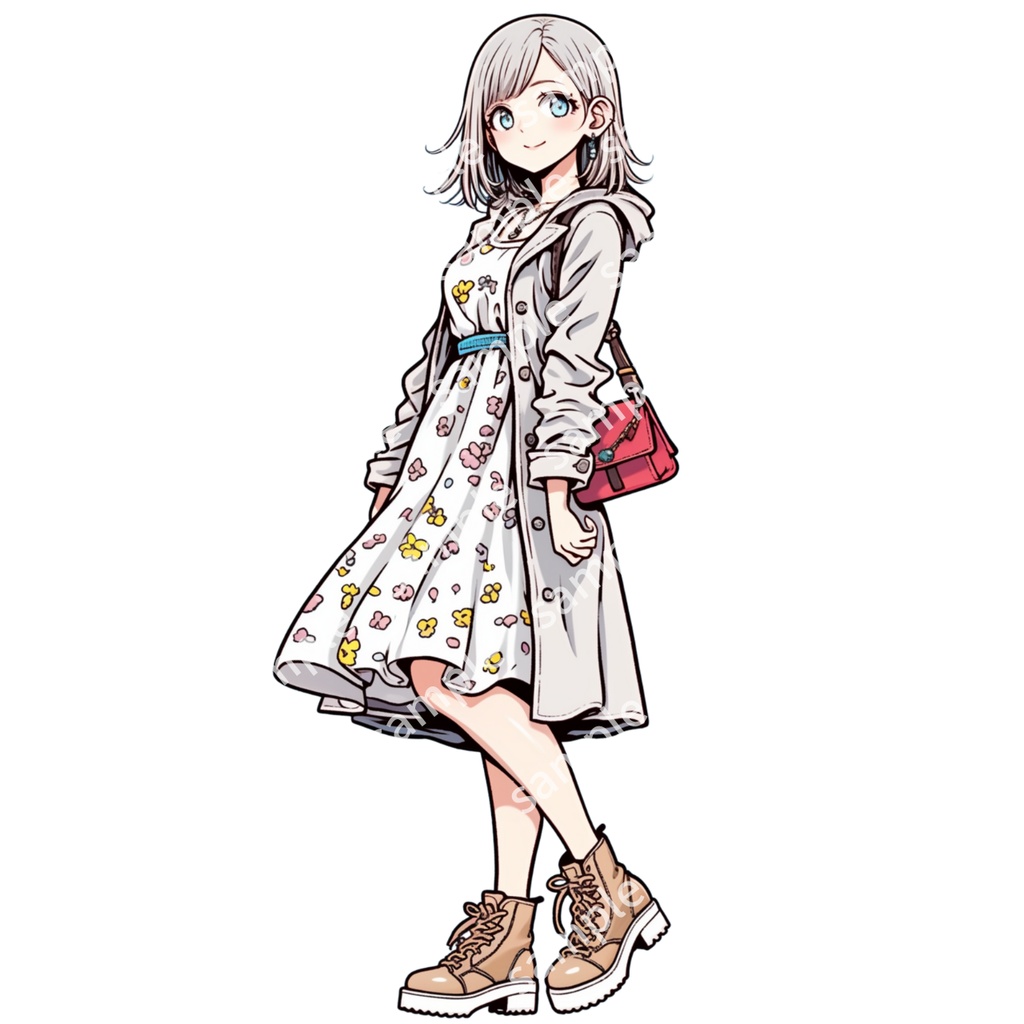 【立ち絵_006】私服の女の子 3人