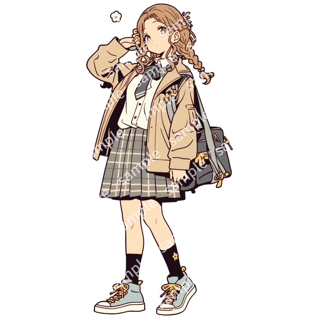 【立ち絵_008】私服の女の子 3人