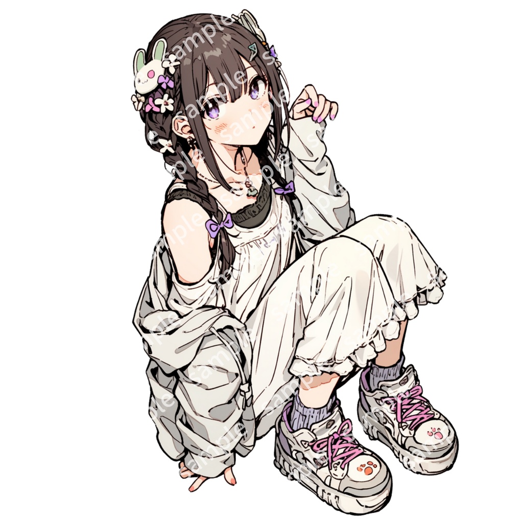 【立ち絵_008】私服の女の子 3人