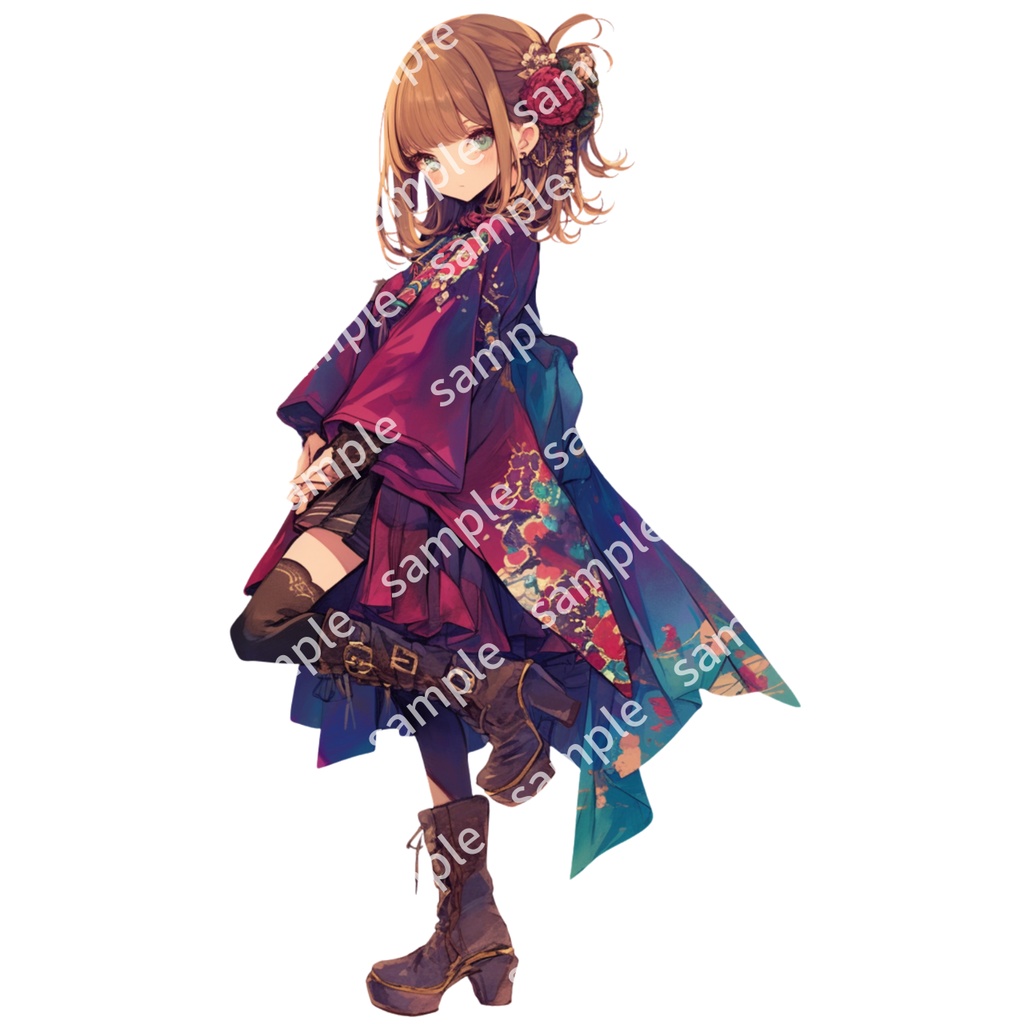 【立ち絵_010】私服の女の子 3人