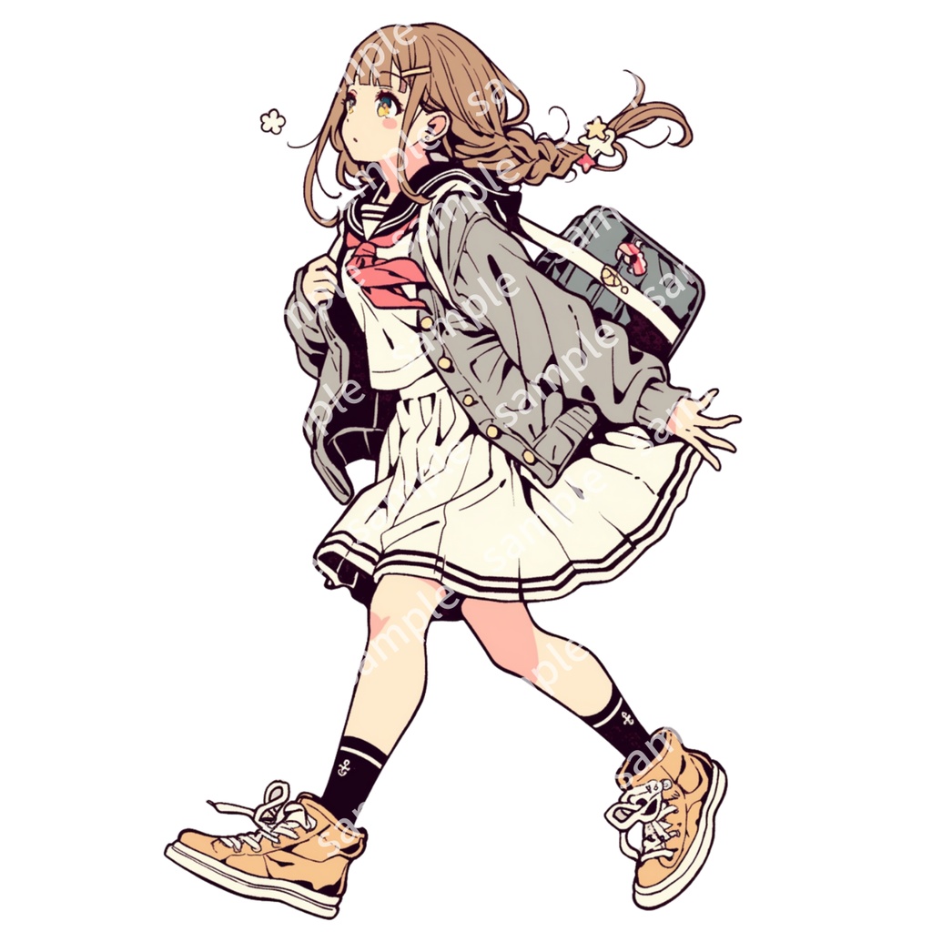 【立ち絵_011】私服の女の子 3人