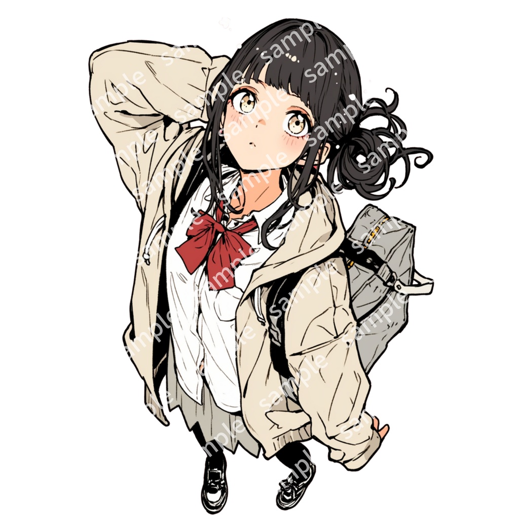 【立ち絵_012】私服の女の子 3人