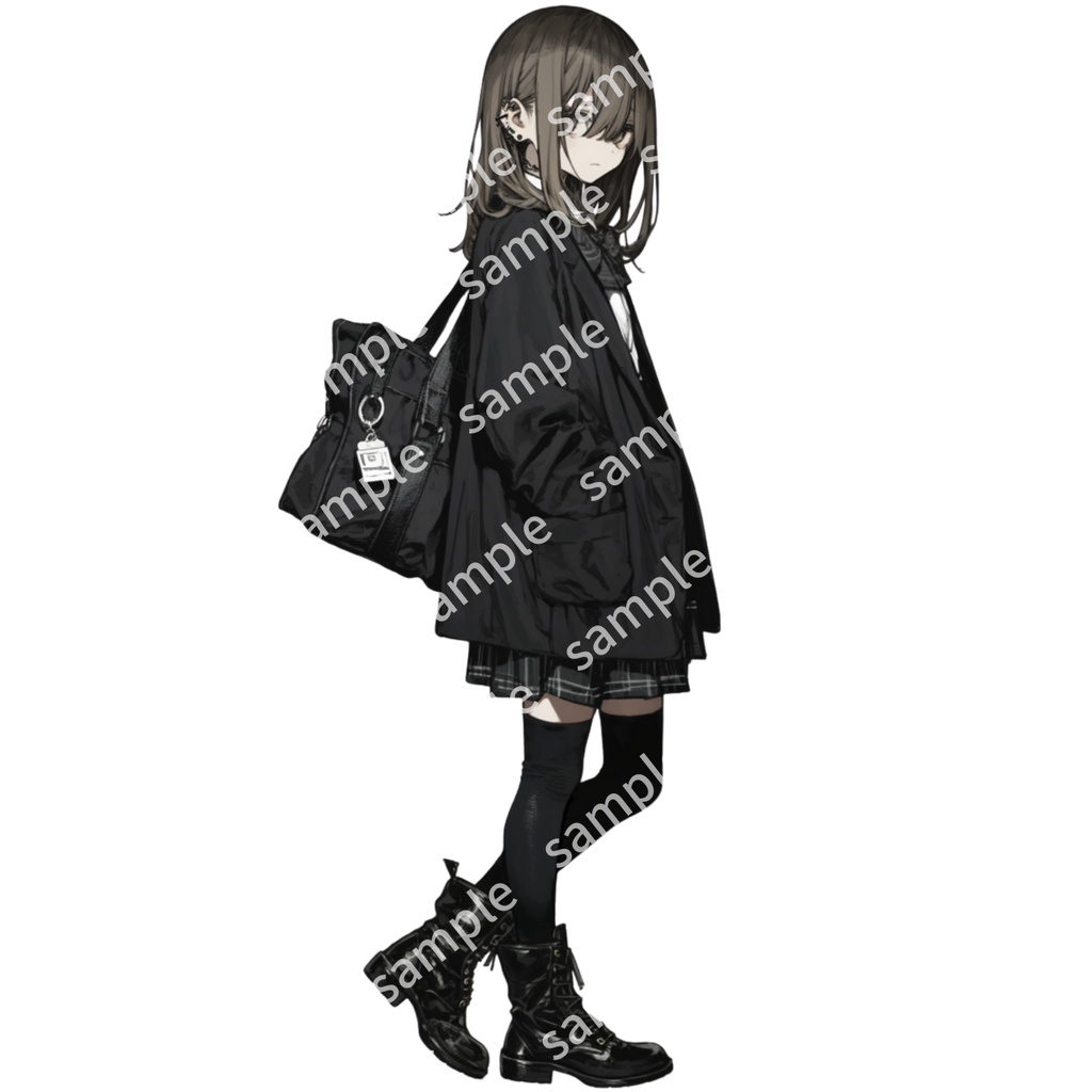 【立ち絵_013】制服の女の子 3人