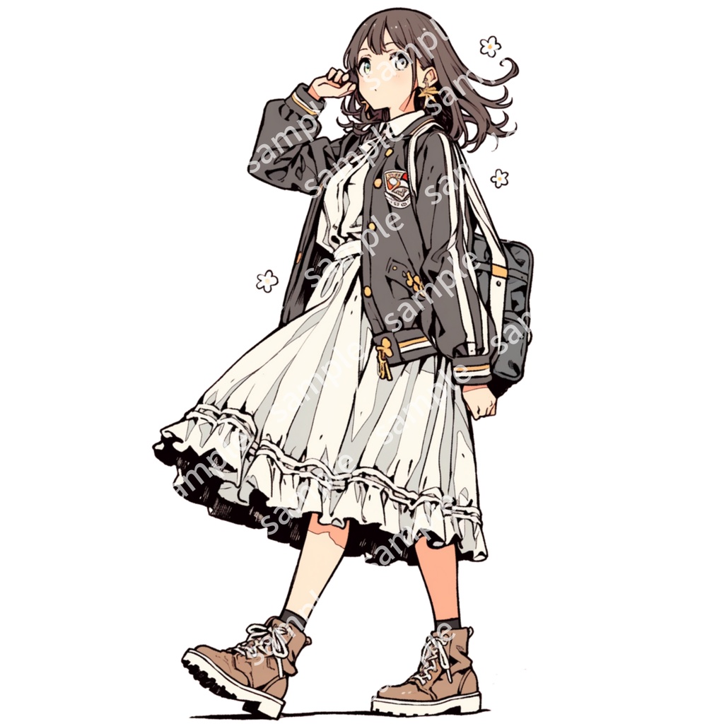 【立ち絵_013】制服の女の子 3人