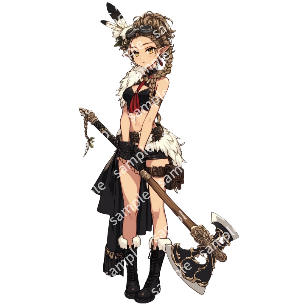 【D&D対応】【立ち絵_021】ファンタジー エルフ 女の子 3人