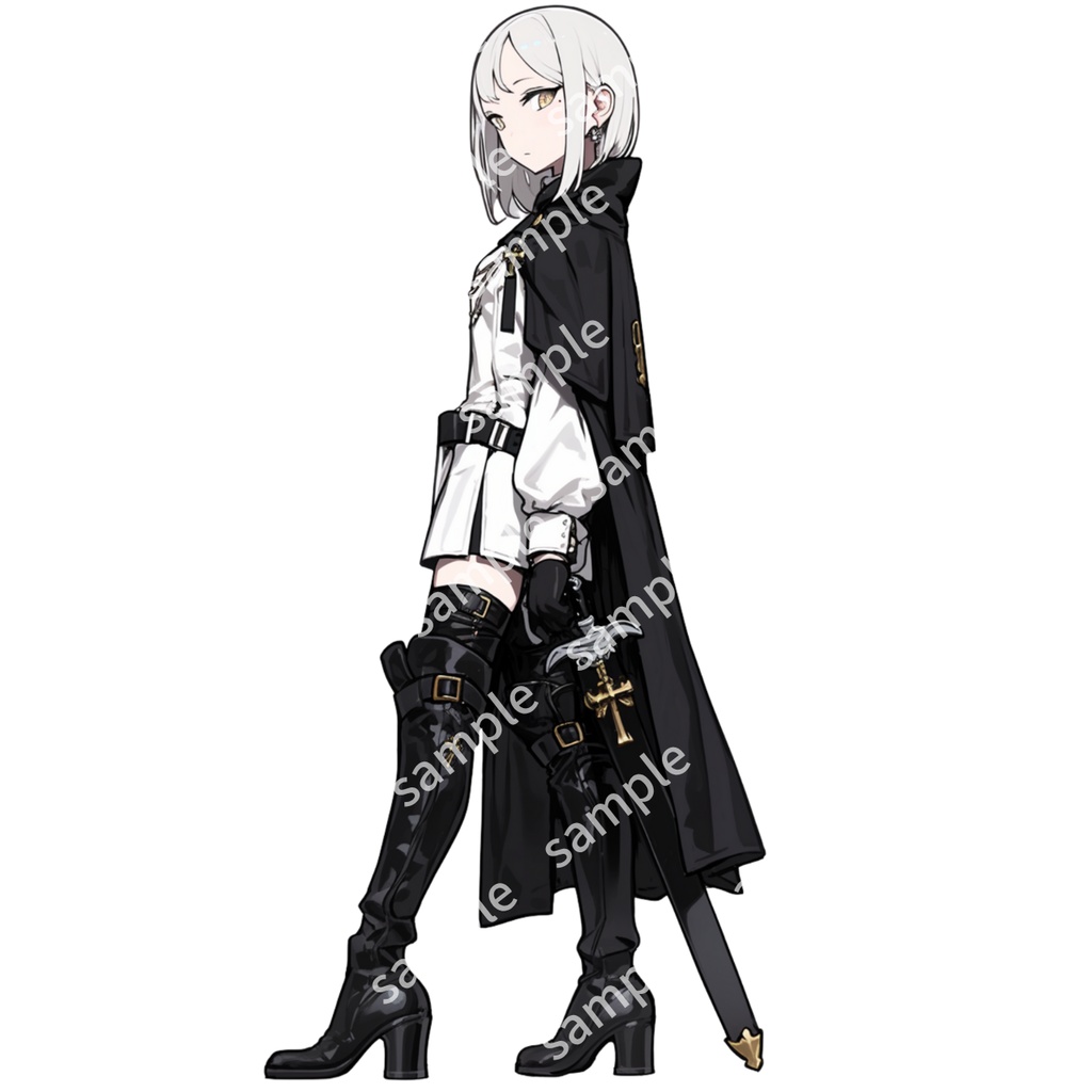 【立ち絵_022】シスター 女の子 3人