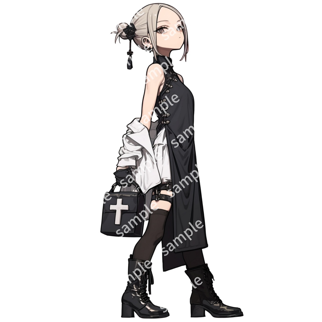 【立ち絵_024】チャイナ服 女の子 3人