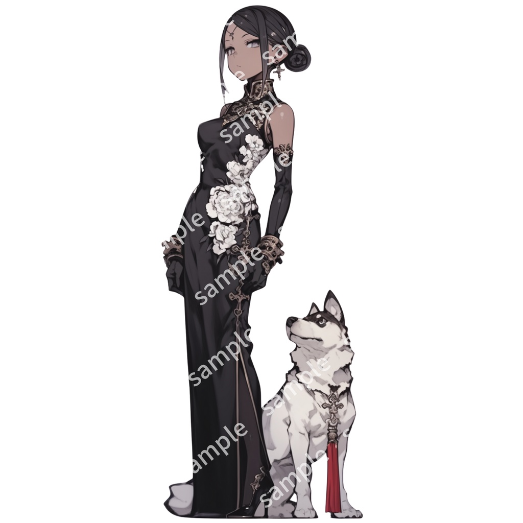 【立ち絵_024】チャイナ服 女の子 3人