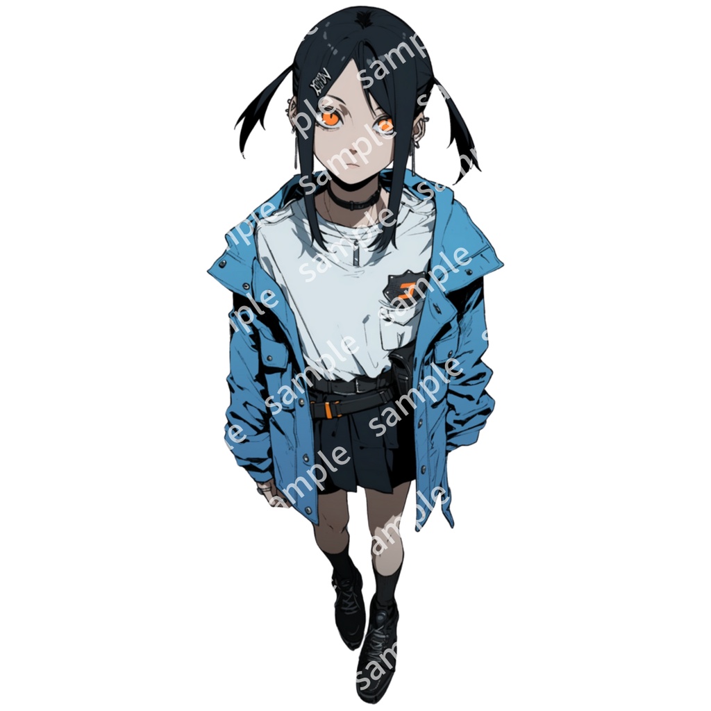 【立ち絵_027】警察 女の子 3人