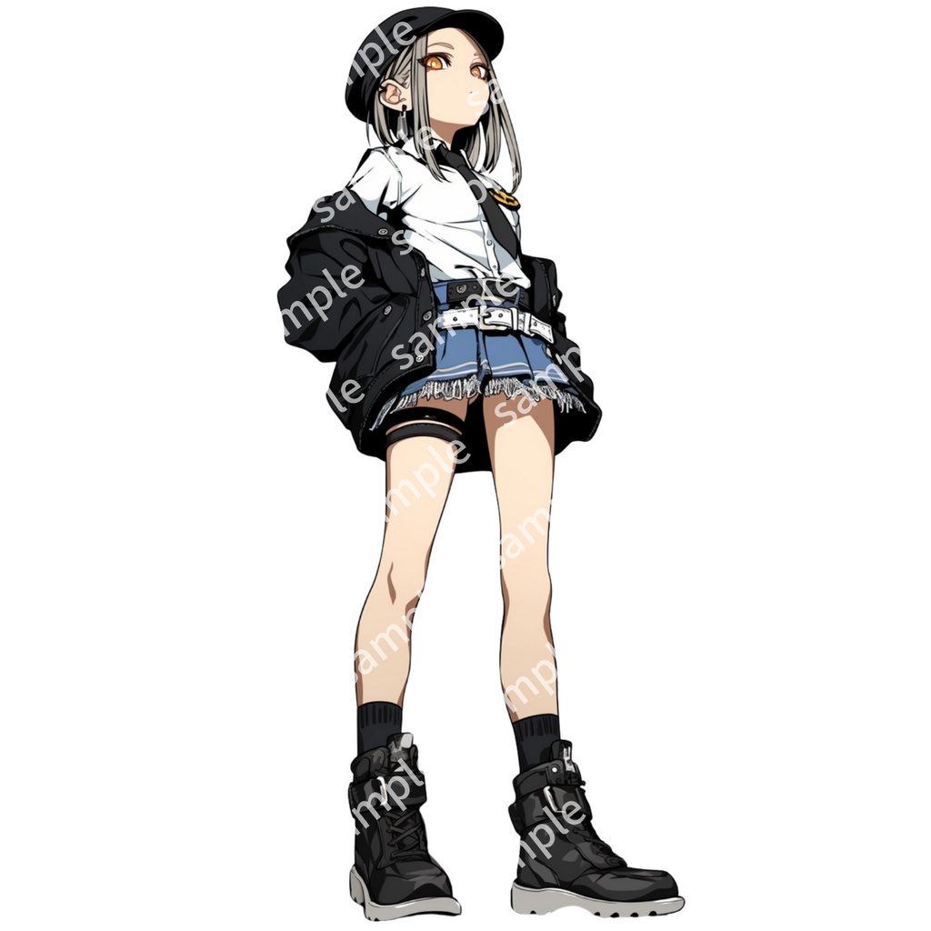 【立ち絵_028】警察 女の子 3人