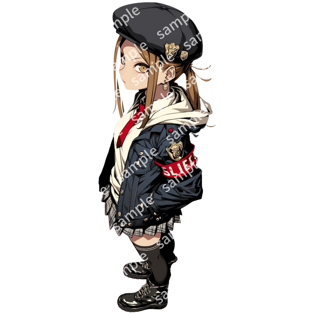 【立ち絵_028】警察 女の子 3人