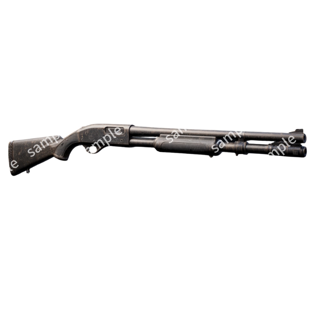 【これは使えるシリーズ】 ショットガン 3枚 TRPG アイテム素材【アイテムイラスト_002】