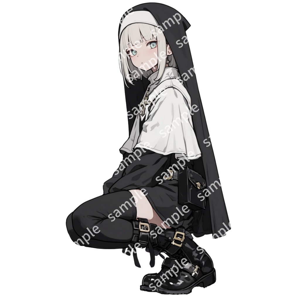 【立ち絵_031】シスター 女の子 2人