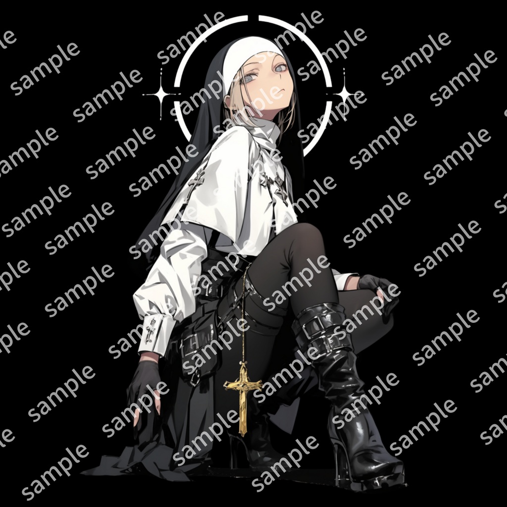 【立ち絵_031】シスター 女の子 2人