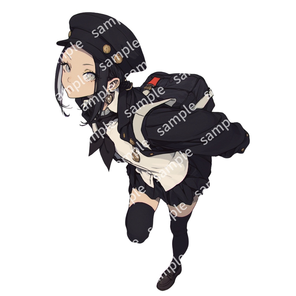 【立ち絵_032】制服 女の子 2人